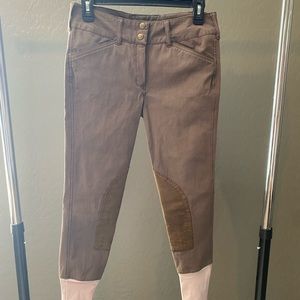 TuffRider Sierra Bamboo Knee Patch Breeches - Chocolate